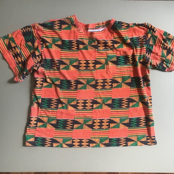 Vintage Tops - Vintage African Print Top